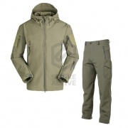 Комплект :Куртка+брюки SoftShell, (флис)  XL Olive