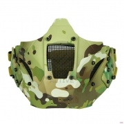 Маска защитная Tactical Warrior на нижнюю часть лица для крепления к шлемам Fast Multicam/CP