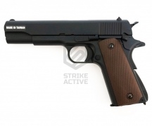 Пистолет пневм 1911.GAS COLT 1911 GBB  CAS Black (KJW)