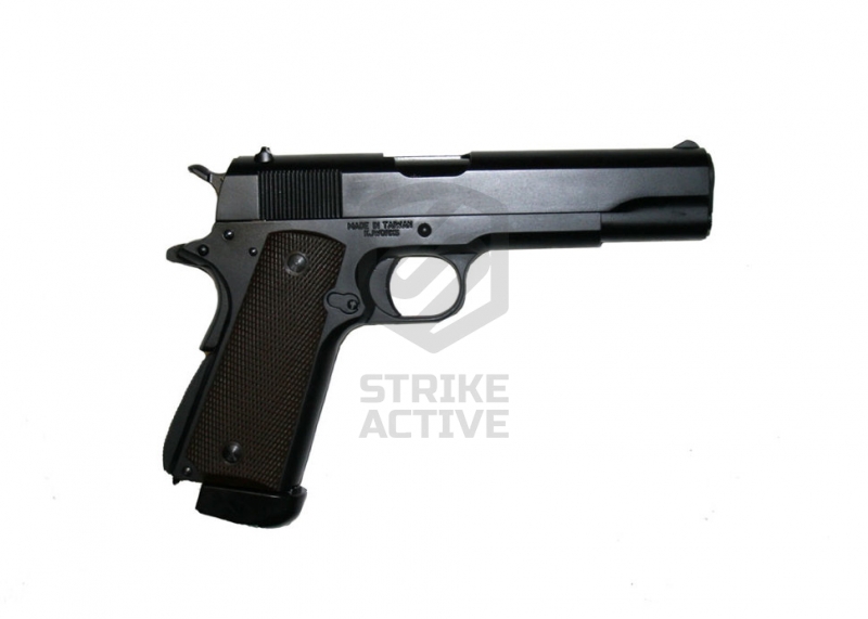 Пистолет пневм M1911A1 COLT GBB  CO2 Black (KJW)