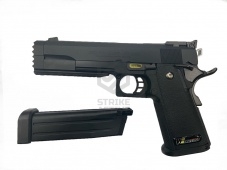 Пистолет пневм WE-H011  COLT M1911 HI-CAPA 5.2 дл. рамка, RIS, Black ( WE)