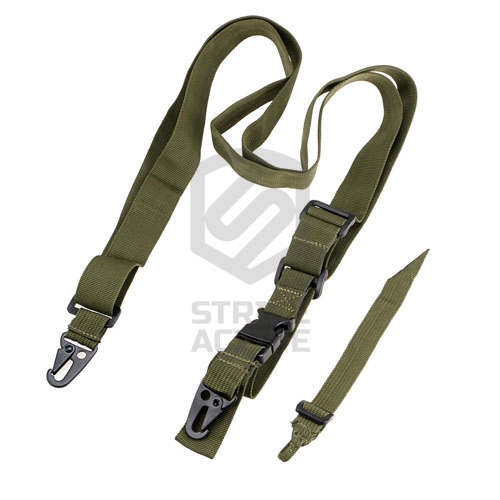 Ремень 3 point QD tactical CQB Rifle Gun Sling Olive Green 