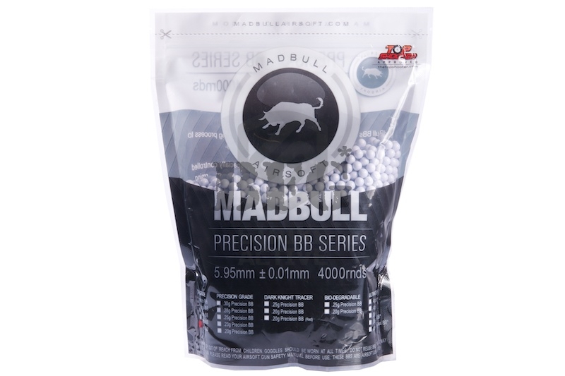 Шары для страйкбола 0.20g Precision BB 4000 шт/уп (20 упаковок) Madbull
