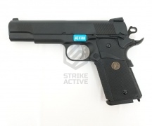 Пистолет пневм WE-E008B-BK  COLT M1911А1 MEU Black  (WE)