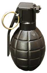 Граната МТ-130 A страйкбольная корпус черного цвета (шары) (СтрайкАрт)