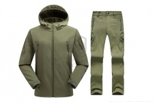 Комплект: Куртка+брюки Soft Shell,(флис)  L Olive