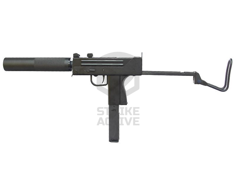 Пистолет-пулемет газовый Ingramm M11 с глушителем (WELL)