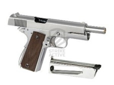 Пистолет пневм WE-E017C-SV  COLT M1911А1 металл, Gen 2 CO2  Silver  (WE)