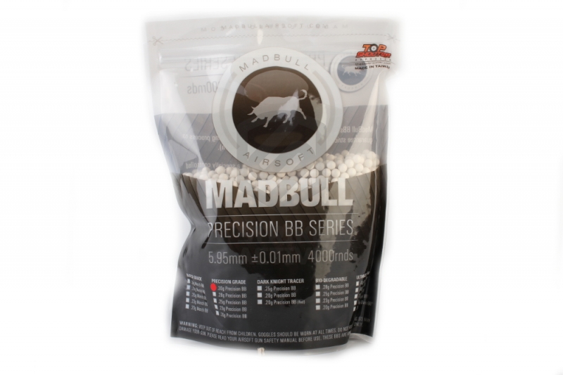 Шары для страйкбола 0.30g Precision BB  4000 шт/уп (20 упаковок) Madbull