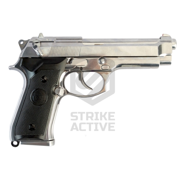 Пистолет Elite M92 Silver Gas Bolwback (B&W)