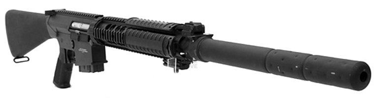 Винтовка SR25 с глушителем (GR25 Sniper ) EGR-025-SNP-BNB-NCM (140-150 m/s) Black (G&G)