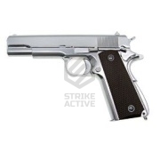 Пистолет пневм WE-E006B-TAC  1911A1 металл, черные накладки  (WE)