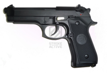 Пистолет пневм WE-M001-CO2  Beretta M92F металл Black(WE)